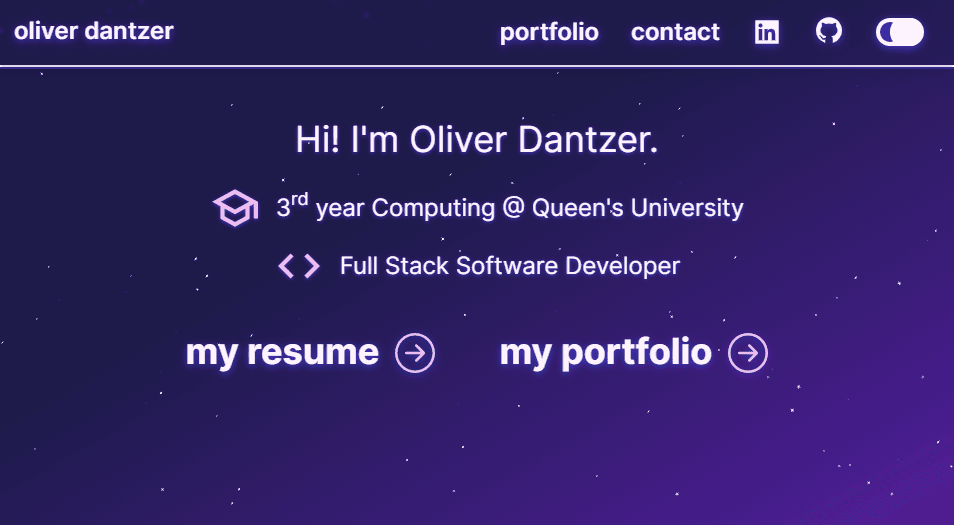 Screenshot of Next.js Portfolio